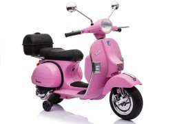 Skuter Na Akumulator Vespa Różowy LEAN CARS