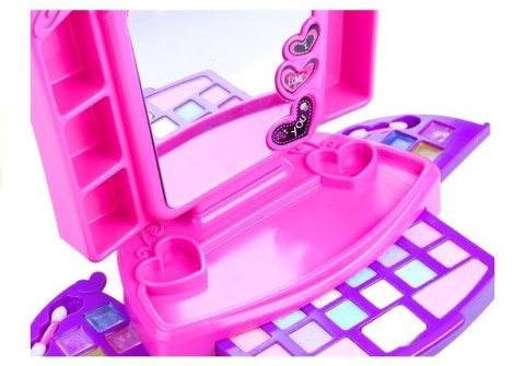 Toaletka Zestaw Kosmetyki Lusterko Światełka Róż LEAN Toys Toaletka Zestaw Kosmetyki Lusterko Światełka Róż LEAN Toys