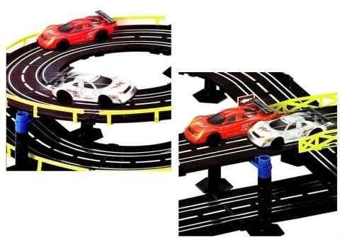 Tor Wyścigowy 2 Autka Kontrolery Slot Cars 1:43 LEAN Toys Tor Wyścigowy 2 Autka Kontrolery Slot Cars 1:43 LEAN Toys