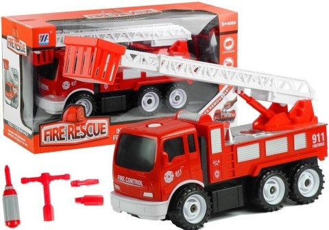 Wóz Strażacki z Drabiną Do Rozkręcania Narzędzia LEAN Toys Wóz Strażacki z Drabiną Do Rozkręcania Narzędzia LEAN Toys