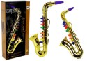 Zabawkowy Saksofon instrument w kolorze złotym LEAN Toys