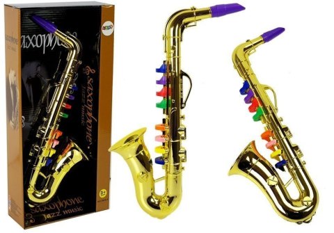 Zabawkowy Saksofon instrument w kolorze złotym LEAN Toys Zabawkowy Saksofon instrument w kolorze złotym LEAN Toys