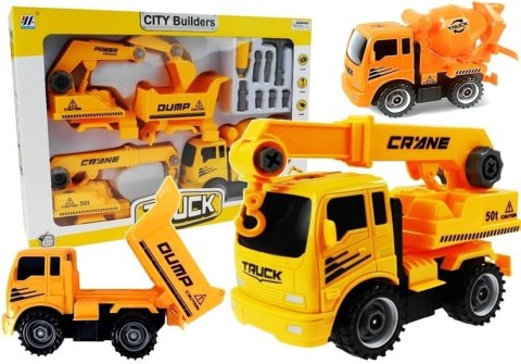 Zestaw Pojazdów Do Rozkręcania Betoniarka Wywrotka LEAN Toys Zestaw Pojazdów Do Rozkręcania Betoniarka Wywrotka LEAN Toys