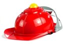 Zestaw Strażaka Dla Dziecka Kask Toporek Akcesoria Czerwony LEAN Toys