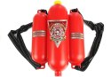 Zestaw Strażaka Dla Dziecka Kask Toporek Akcesoria Czerwony LEAN Toys