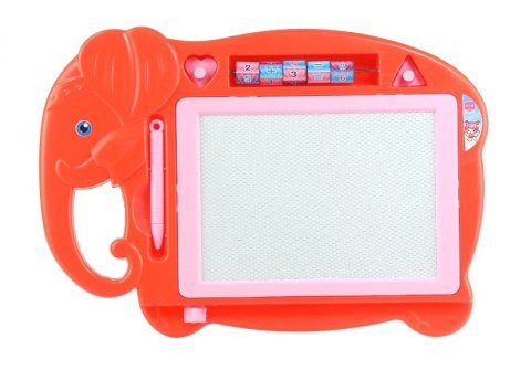 Znikopis Słoń Tablica Magnetyczna Pieczątki Czerw. LEAN Toys Znikopis Słoń Tablica Magnetyczna Pieczątki Czerw. LEAN Toys