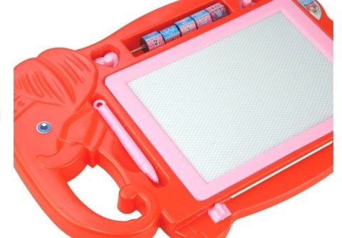 Znikopis Słoń Tablica Magnetyczna Pieczątki Czerw. LEAN Toys Znikopis Słoń Tablica Magnetyczna Pieczątki Czerw. LEAN Toys