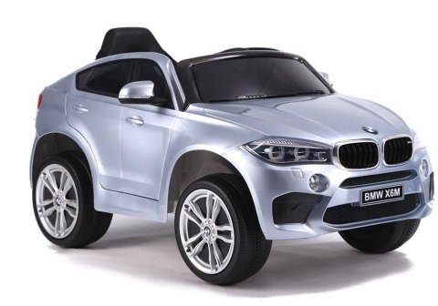Auto na Akumulator BMW X6 Srebrny Lakierowany LEAN CARS Auto na Akumulator BMW X6 Srebrny Lakierowany LEAN CARS
