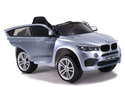 Auto na Akumulator BMW X6 Srebrny Lakierowany LEAN CARS Auto na Akumulator BMW X6 Srebrny Lakierowany LEAN CARS