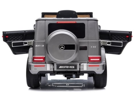 Auto na Akumulator Mercedes G63 AMG Srebrny Lakierowany BBH-002 LEAN CARS Auto na Akumulator Mercedes G63 AMG Srebrny Lakierowany BBH-002 LEAN CARS