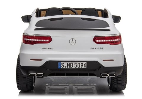 Auto na Akumulator Mercedes GLC 63S Biały LEAN CARS Auto na Akumulator Mercedes GLC 63S Biały LEAN CARS