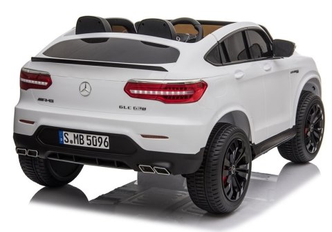 Auto na Akumulator Mercedes GLC 63S Biały LEAN CARS Auto na Akumulator Mercedes GLC 63S Biały LEAN CARS