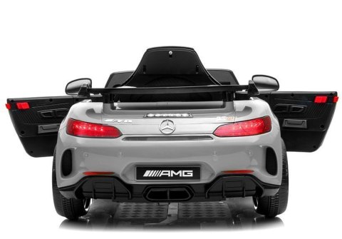 Auto na Akumulator Mercedes GTR Srebrny Lakierowany LEAN CARS Auto na Akumulator Mercedes GTR Srebrny Lakierowany LEAN CARS