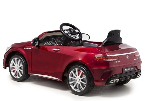 Auto na Akumulator Mercedes S63 Czerwony Lakier LEAN CARS Auto na Akumulator Mercedes S63 Czerwony Lakier LEAN CARS