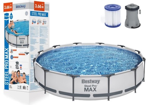 Basen Stelażowy 366 x 76 cm Bestway 56416 Bestway Basen Stelażowy 366 x 76 cm Bestway 56416 Bestway