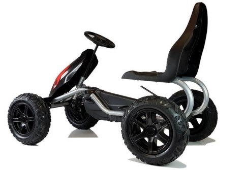 Gokart na Pedały B012 Pompowane Koła Czarny LEAN CARS Gokart na Pedały B012 Pompowane Koła Czarny LEAN CARS