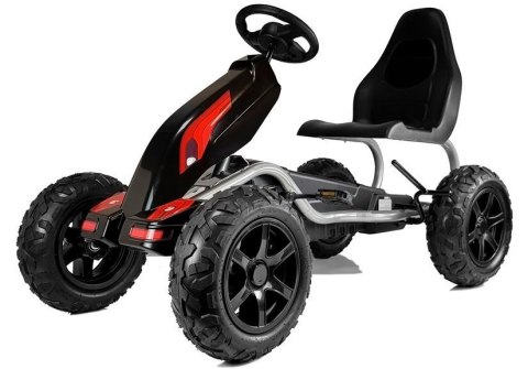 Gokart na Pedały B012 Pompowane Koła Czarny LEAN CARS Gokart na Pedały B012 Pompowane Koła Czarny LEAN CARS