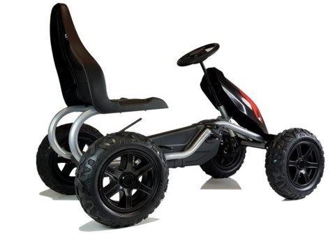 Gokart na Pedały B012 Pompowane Koła Czarny LEAN CARS Gokart na Pedały B012 Pompowane Koła Czarny LEAN CARS