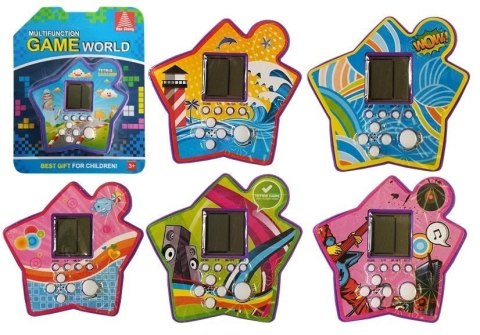 Gra Elektroniczna Kieszonkowa Tetris Gwiazdka Fioletowy LEAN Toys Gra Elektroniczna Kieszonkowa Tetris Gwiazdka Fioletowy LEAN Toys
