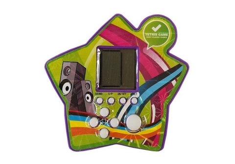 Gra Elektroniczna Kieszonkowa Tetris Gwiazdka Fioletowy LEAN Toys Gra Elektroniczna Kieszonkowa Tetris Gwiazdka Fioletowy LEAN Toys