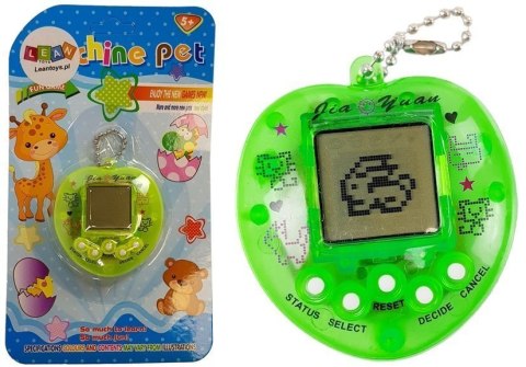 Gra Elektroniczna Tamagotchi Zielona z krótkim łańcuszkiem LEAN TOYS Gra Elektroniczna Tamagotchi Zielona z krótkim łańcuszkiem LEAN TOYS