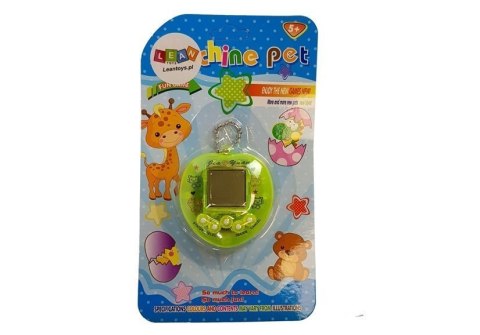 Gra Elektroniczna Tamagotchi Zielona z krótkim łańcuszkiem LEAN TOYS Gra Elektroniczna Tamagotchi Zielona z krótkim łańcuszkiem LEAN TOYS