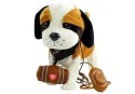 Interaktywny Piesek Bernardyn Na Smyczy + Buda LEAN Toys