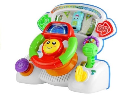 Kierownica Edukacyjna Interaktywna Dźwięki Światło LEAN Toys Kierownica Edukacyjna Interaktywna Dźwięki Światło LEAN Toys