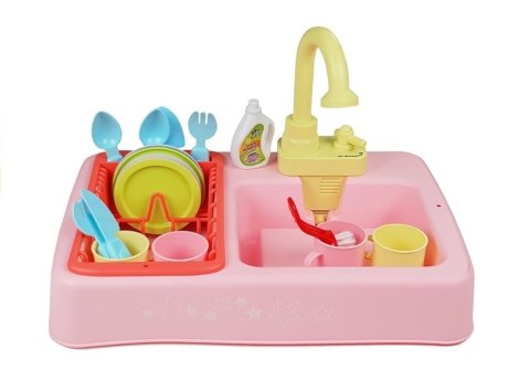 Kolorowy Zlewozmywak Zlew z Wodą + Akcesoria LEAN Toys Kolorowy Zlewozmywak Zlew z Wodą + Akcesoria LEAN Toys