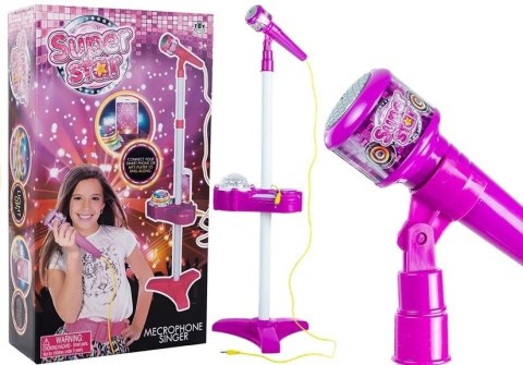 Mikrofon Ze Statywem Podkładką Pod MP3 + Projektor LEAN Toys Mikrofon Ze Statywem Podkładką Pod MP3 + Projektor LEAN Toys