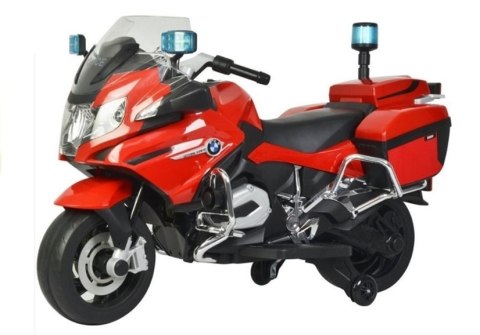 Motor na Akumulator BMW R1200 Policja Czerwony LEAN CARS Motor na Akumulator BMW R1200 Policja Czerwony LEAN CARS