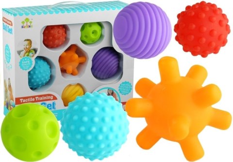 Piłeczki Sensoryczne Zestaw Dla Maluszka 6 Sztuk LEAN Toys Piłeczki Sensoryczne Zestaw Dla Maluszka 6 Sztuk LEAN Toys