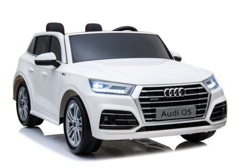 Pojazd na Akumulator Nowe Audi Q5 2-osobowe Białe LEAN CARS Pojazd na Akumulator Nowe Audi Q5 2-osobowe Białe LEAN CARS
