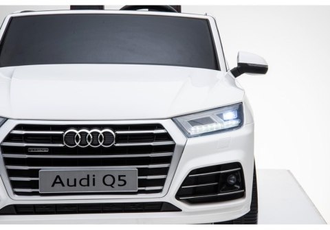 Pojazd na Akumulator Nowe Audi Q5 2-osobowe Białe LEAN CARS Pojazd na Akumulator Nowe Audi Q5 2-osobowe Białe LEAN CARS