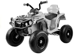 Quad na Akumulator BDM0906 Pompowane Koła Biały LEAN CARS