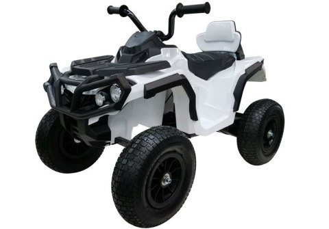 Quad na Akumulator BDM0906 Pompowane Koła Biały LEAN CARS Quad na Akumulator BDM0906 Pompowane Koła Biały LEAN CARS