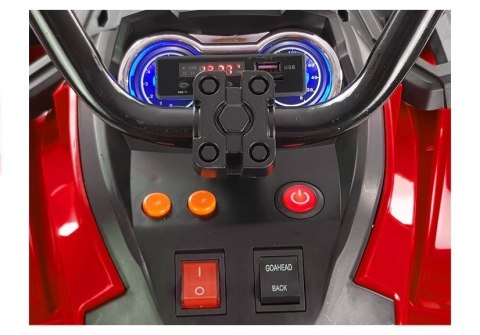 Quad na Akumulator BDM0906 Pompowane Koła Czerwony LEAN CARS Quad na Akumulator BDM0906 Pompowane Koła Czerwony LEAN CARS