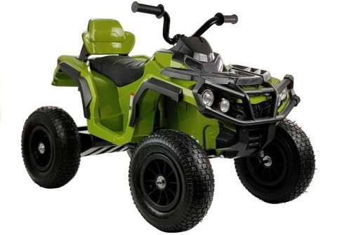 Quad na Akumulator BDM0906 Pompowane Koła Zielony LEAN CARS Quad na Akumulator BDM0906 Pompowane Koła Zielony LEAN CARS