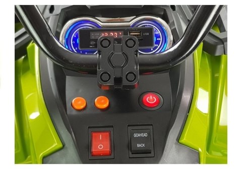 Quad na Akumulator BDM0906 Pompowane Koła Zielony LEAN CARS Quad na Akumulator BDM0906 Pompowane Koła Zielony LEAN CARS