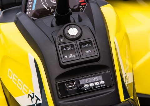 Quad na Akumulator XMX607 Żółty LEAN CARS Quad na Akumulator XMX607 Żółty LEAN CARS