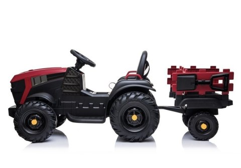 Traktor z Przyczepą na akumulator BDM0925 Czerwony LEAN CARS Traktor z Przyczepą na akumulator BDM0925 Czerwony LEAN CARS