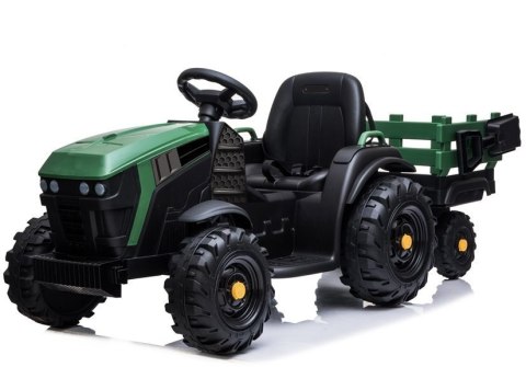 Traktor z Przyczepą na akumulator BDM0925 Zielony Wojskowy LEAN CARS Traktor z Przyczepą na akumulator BDM0925 Zielony Wojskowy LEAN CARS