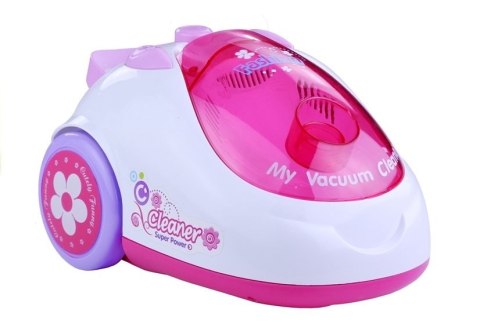 Zestaw Do Sprzątania Zabawkowy Odkurzacz Na Baterie 2 Końcówki Różowy LEAN Toys Zestaw Do Sprzątania Zabawkowy Odkurzacz Na Baterie 2 Końcówki Różowy LEAN Toys