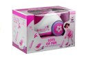 Zestaw Do Sprzątania Zabawkowy Odkurzacz Na Baterie 2 Końcówki Różowy LEAN Toys