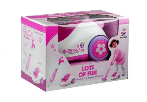 Zestaw Do Sprzątania Zabawkowy Odkurzacz Na Baterie 2 Końcówki Różowy LEAN Toys Zestaw Do Sprzątania Zabawkowy Odkurzacz Na Baterie 2 Końcówki Różowy LEAN Toys