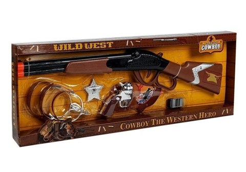 Zestaw Kowboja Kowbojski Pistolet + Akcesoria LEAN Toys Zestaw Kowboja Kowbojski Pistolet + Akcesoria LEAN Toys