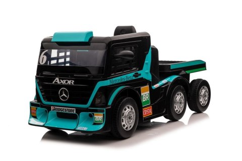 Auto Na Akumulator Mercedes+ Naczepa XMX622B Niebieski LCD LEAN CARS Auto Na Akumulator Mercedes+ Naczepa XMX622B Niebieski LCD LEAN CARS