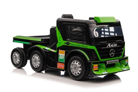 Auto Na Akumulator Mercedes + Naczepa XMX622B Zielony LCD LEAN CARS Auto Na Akumulator Mercedes + Naczepa XMX622B Zielony LCD LEAN CARS