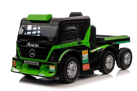 Auto Na Akumulator Mercedes + Naczepa XMX622B Zielony LCD LEAN CARS Auto Na Akumulator Mercedes + Naczepa XMX622B Zielony LCD LEAN CARS