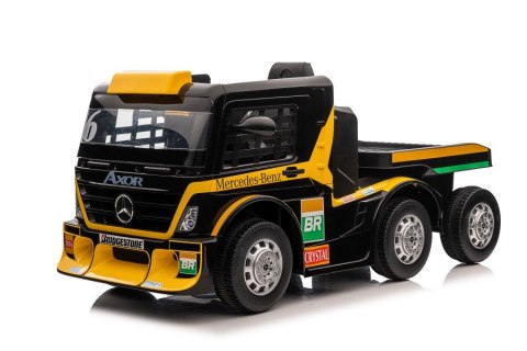Auto Na Akumulator Mercedes + Naczepa XMX622B Zółty LCD LEAN CARS Auto Na Akumulator Mercedes + Naczepa XMX622B Zółty LCD LEAN CARS